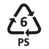 Polystyrene plastic logo