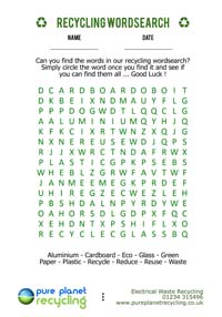 Recycling Wordsearch