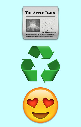 paper recycling graphic