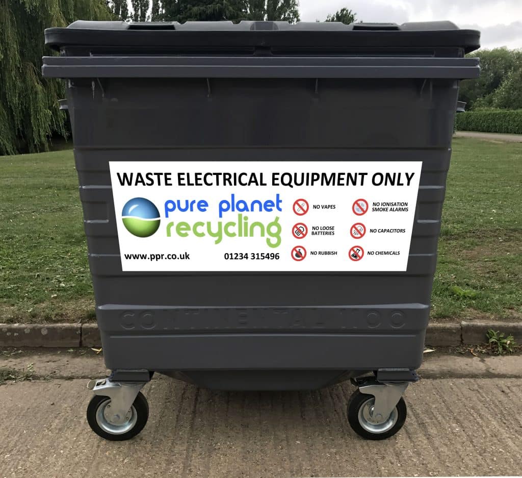 electrical waste bin